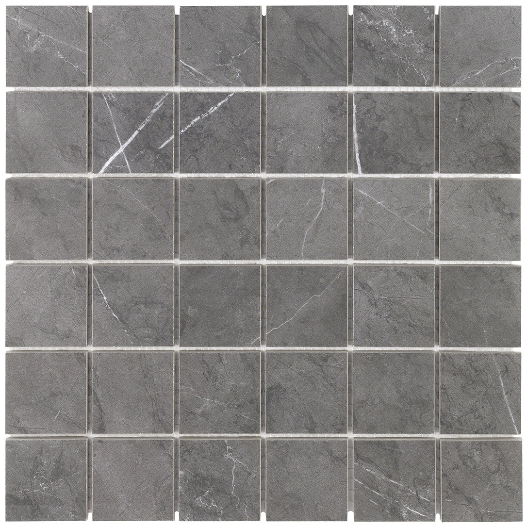 Lux Tile Amani Gray 2x2 Matte Porcelain Mosaic Tile