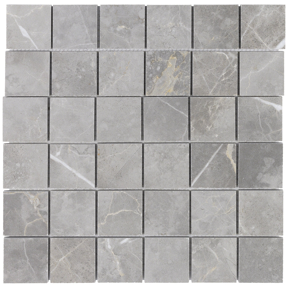 Tilebar Marble Tech Grigio Imperiale 2x2 Matte Porcelain Mosaic Tile
