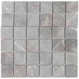 Tilebar Marble Tech Grigio Imperiale 2x2 Matte Porcelain Mosaic Tile
