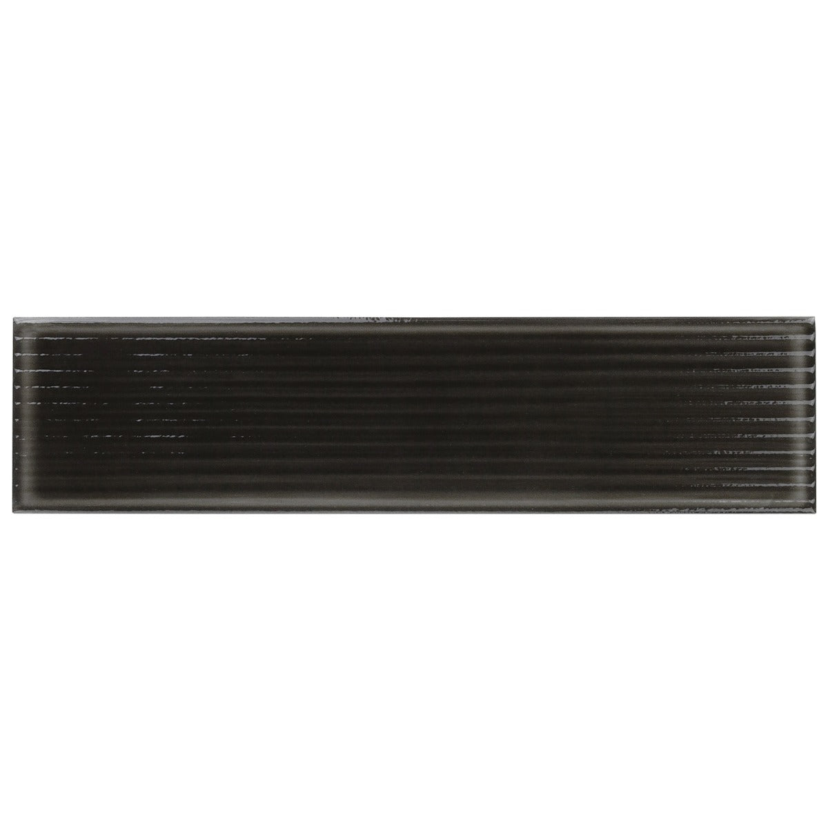 Stacy Garcia ArtBlock Fluted Nero 4x16 Glossy Porcelain Tile