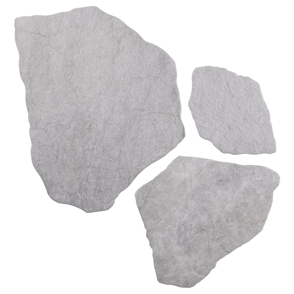 Pathstone Gris Gray Textured Matte Porcelain Flagstone Tile - Lux Tile