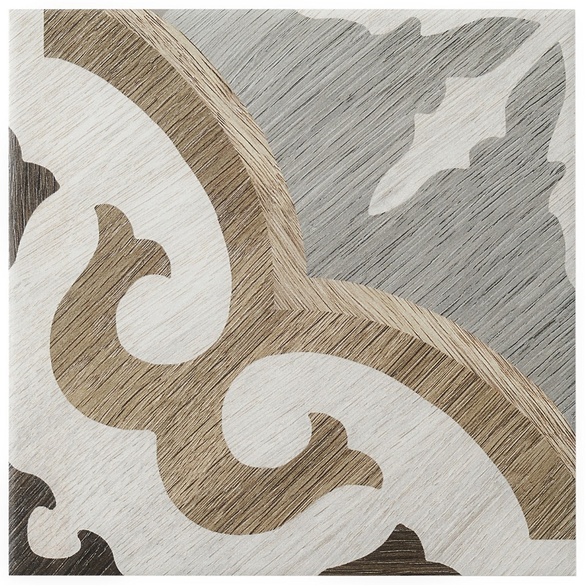 Delancey Briar Oak Multicolor 8x8 Matte Porcelain Tile - Lux Tile