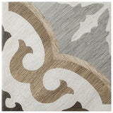 Delancey Briar Oak Multicolor 8x8 Matte Porcelain Tile - Lux Tile
