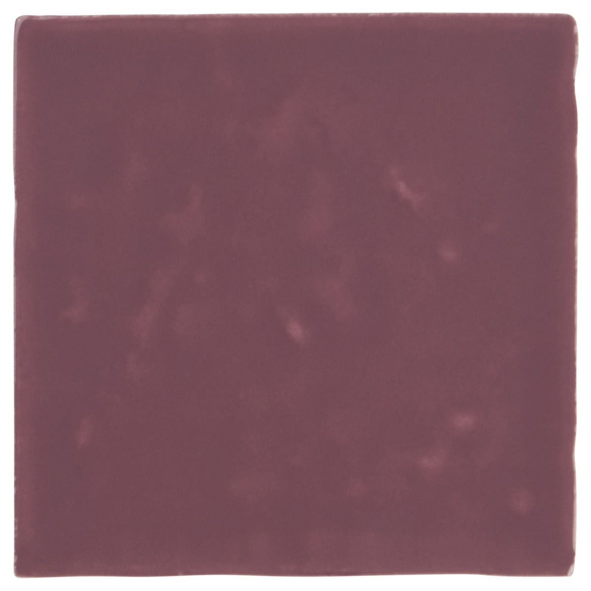 Mulberry Purple 4x4 Zellige Glossy Ceramic Tile by Lux Tile