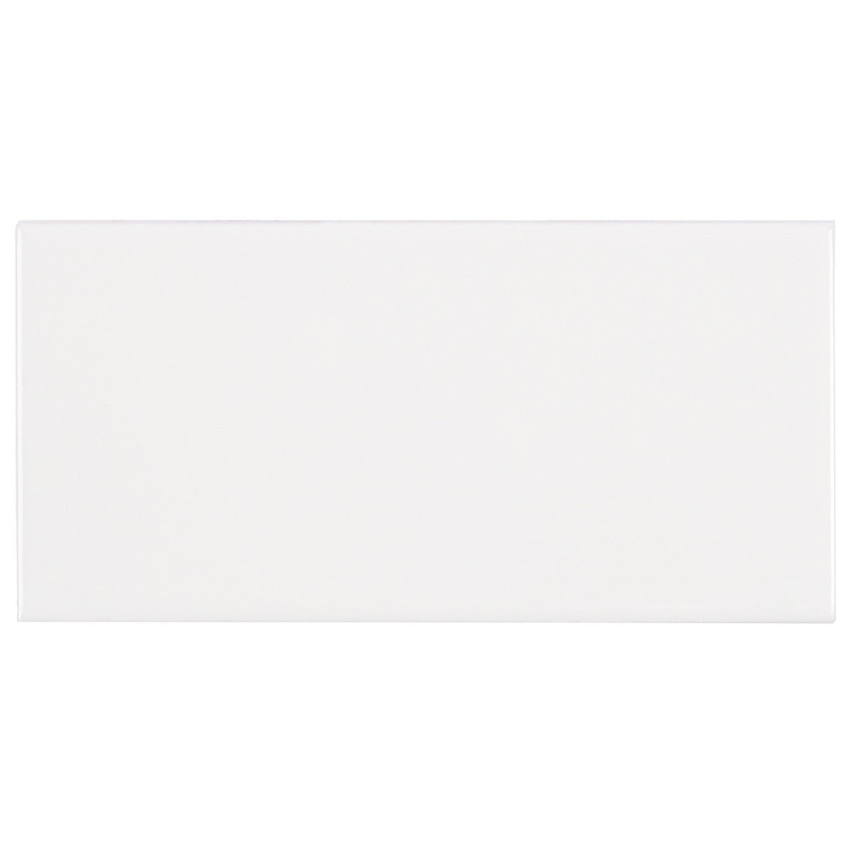 Basic White 3x6 Polished Ceramic Subway Tile for Bathroom and Kitchen Walls