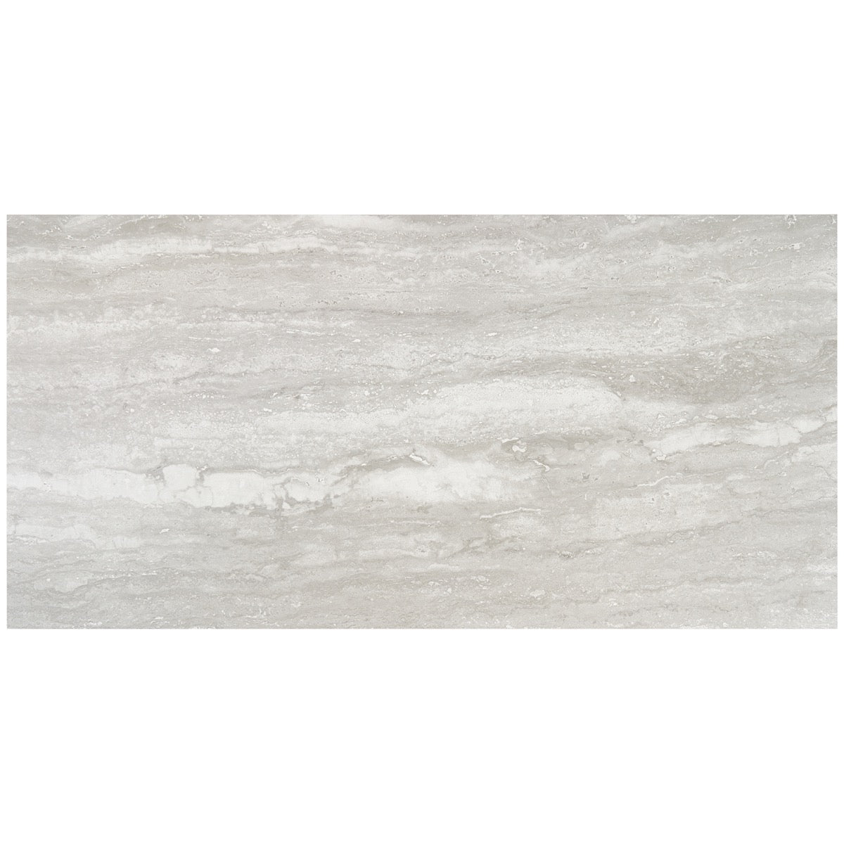 Basic Travertine Silver 24x48 Matte Porcelain Tile - Lux Tile
