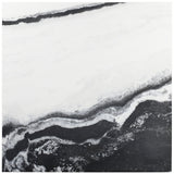 Drama Waves Black & White 24x24 Matte Porcelain Tile by Lux Tile