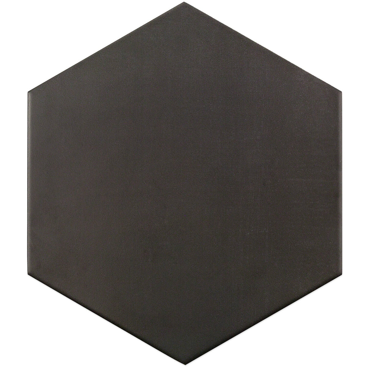 Paige Antracite Black 10" Hexagon Matte Porcelain Tile