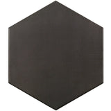 Paige Antracite Black 10" Hexagon Matte Porcelain Tile