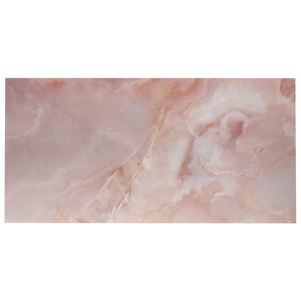 Jewel Onyx Coral Pink 24x48 Polished Porcelain Tile by Lux Tile