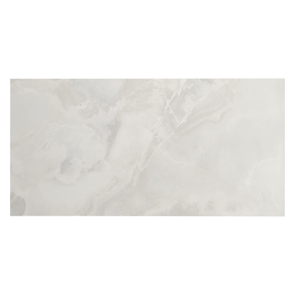 Lux Tile Jewel Onyx White 24x48 Polished Porcelain Tile