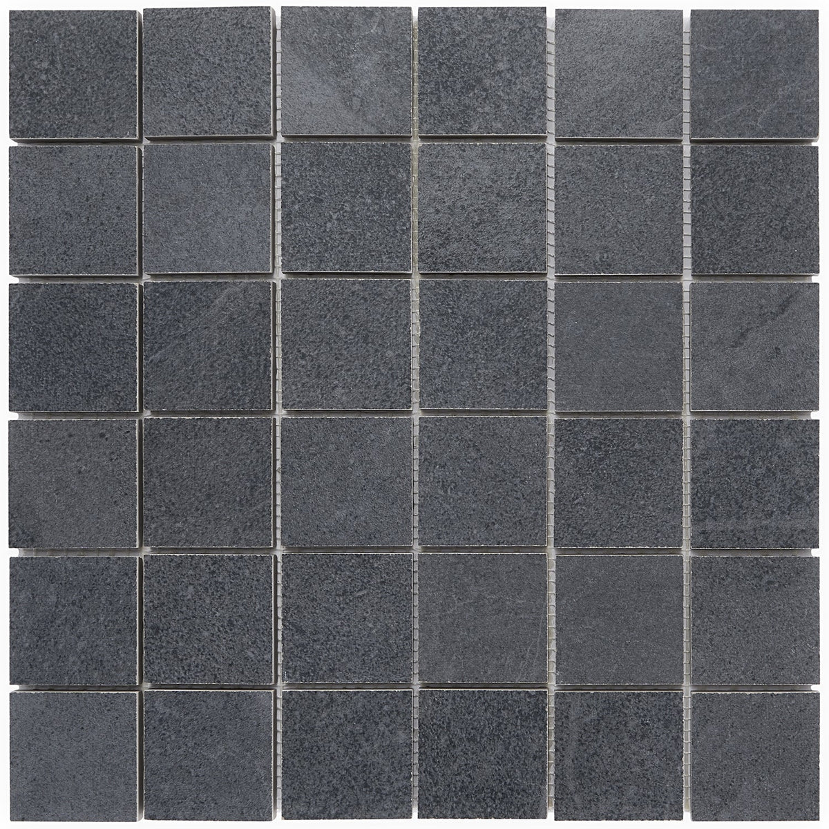 Fordham Nero Black Matte Porcelain Mosaic Tile - 2x2, Durable and Stylish