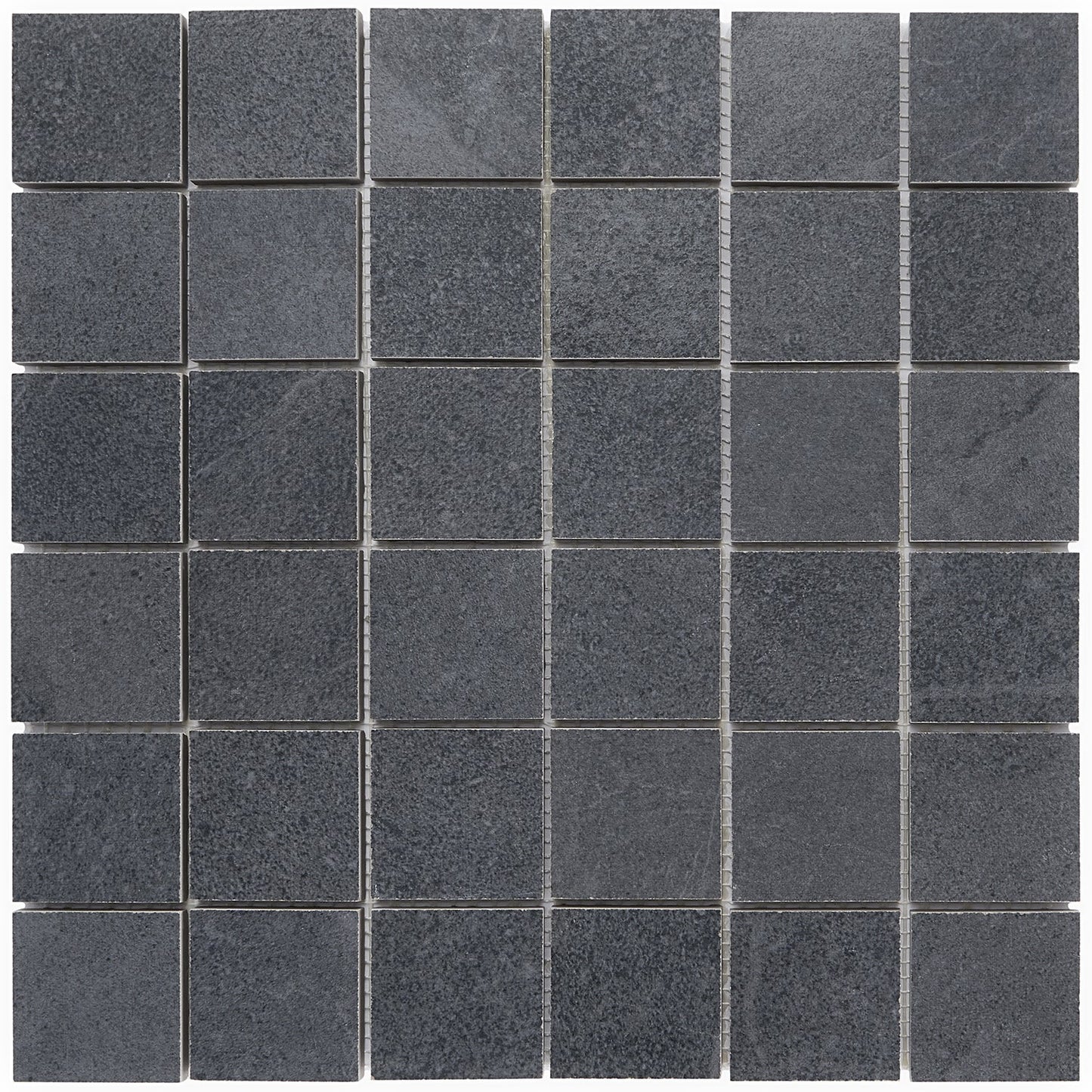 Fordham Nero Black Matte Porcelain Mosaic Tile - 2x2, Durable and Stylish