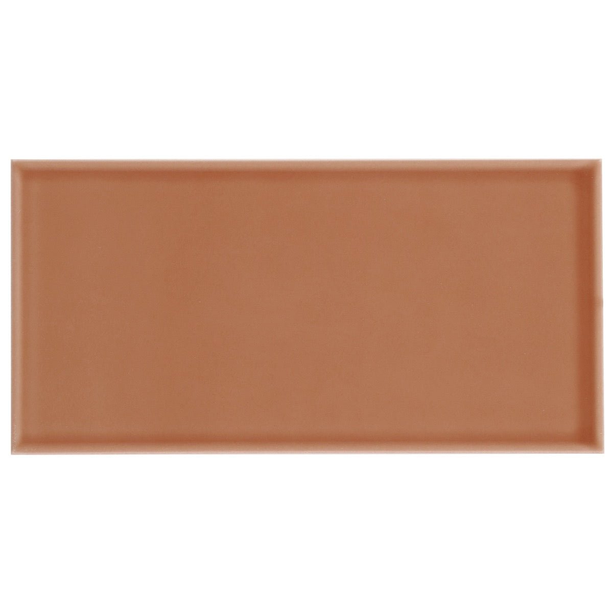 Stacy Garcia Maddox Frame Terracotta Matte Ceramic Subway Tile 4x8