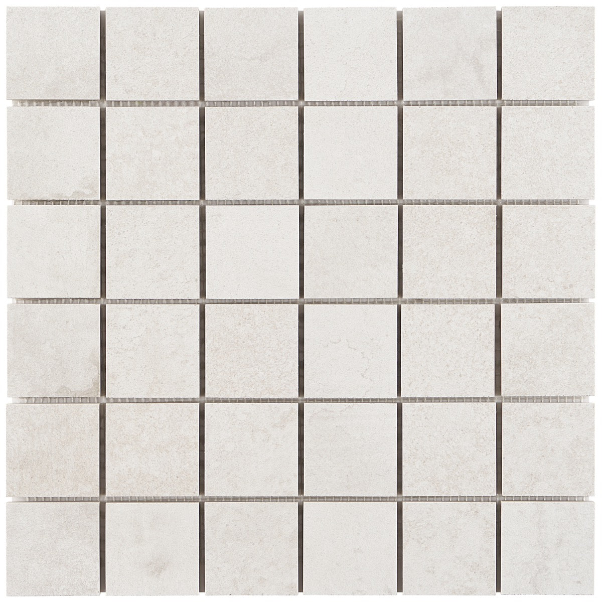 Bronx White Matte Porcelain Mosaic Tile - 2x2 Inches