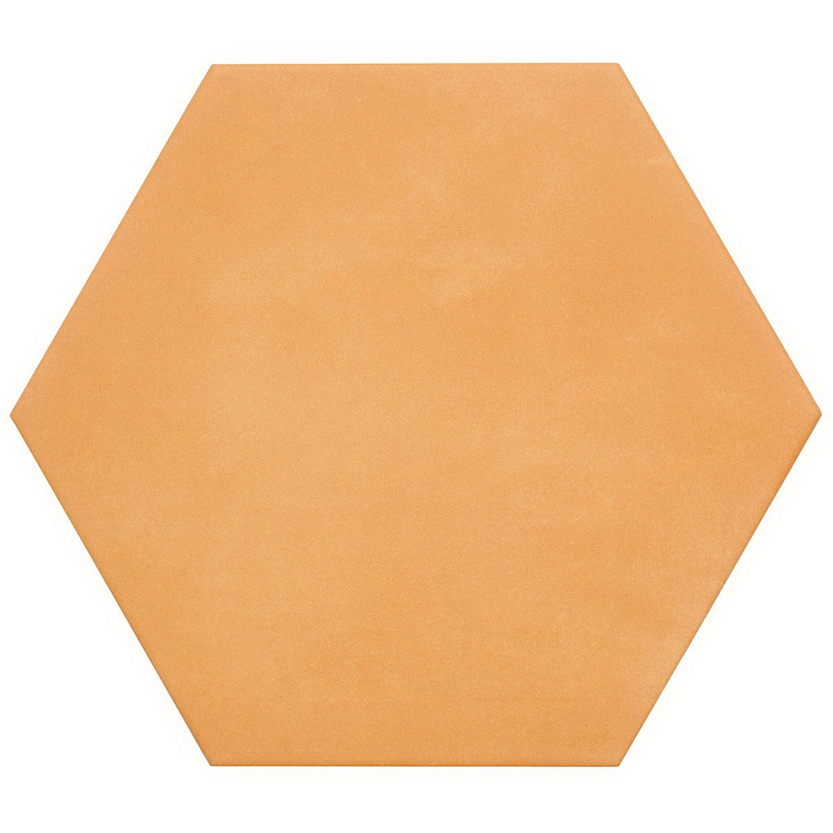 HexArt Orange 8" Hexagon Matte Porcelain Tile - Lux Tile