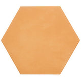 HexArt Orange 8" Hexagon Matte Porcelain Tile - Lux Tile