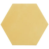 HexArt Yellow 8" Hexagon Matte Porcelain Tile by Lux Tile