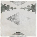 Talia Aztec Blue Gray 5x5 Matte Ceramic Tile by Paula Purroy