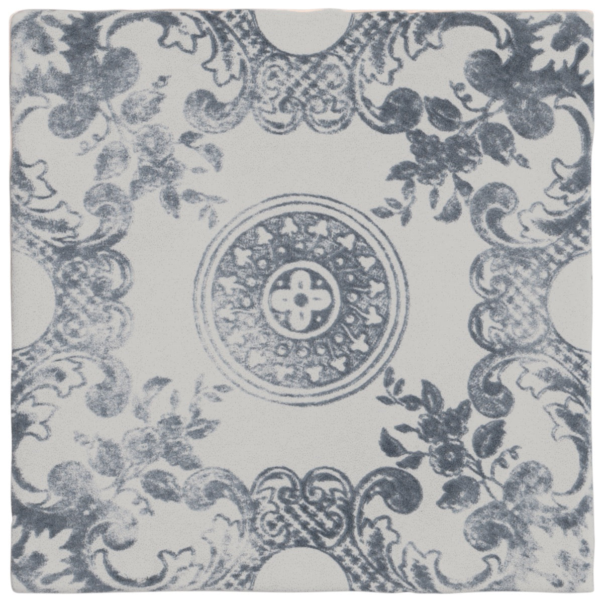 Talia Cala Blue 5x5 Matte Ceramic Tile by Paula Purroy