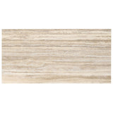 Romani Travertine Hazelnut Beige 24x48 Satin Porcelain Tile - Lux Tile