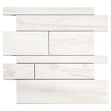 DreamStone Dolomite Snow Railroad Matte Porcelain Mosaic Tile