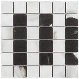 DreamStone Panda White 2x2 Matte Porcelain Mosaic Tile