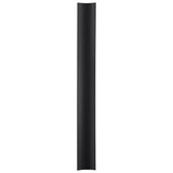 Roller Black Fluted Column 4x36 Matte Ceramic Tile - Handmade in Italy