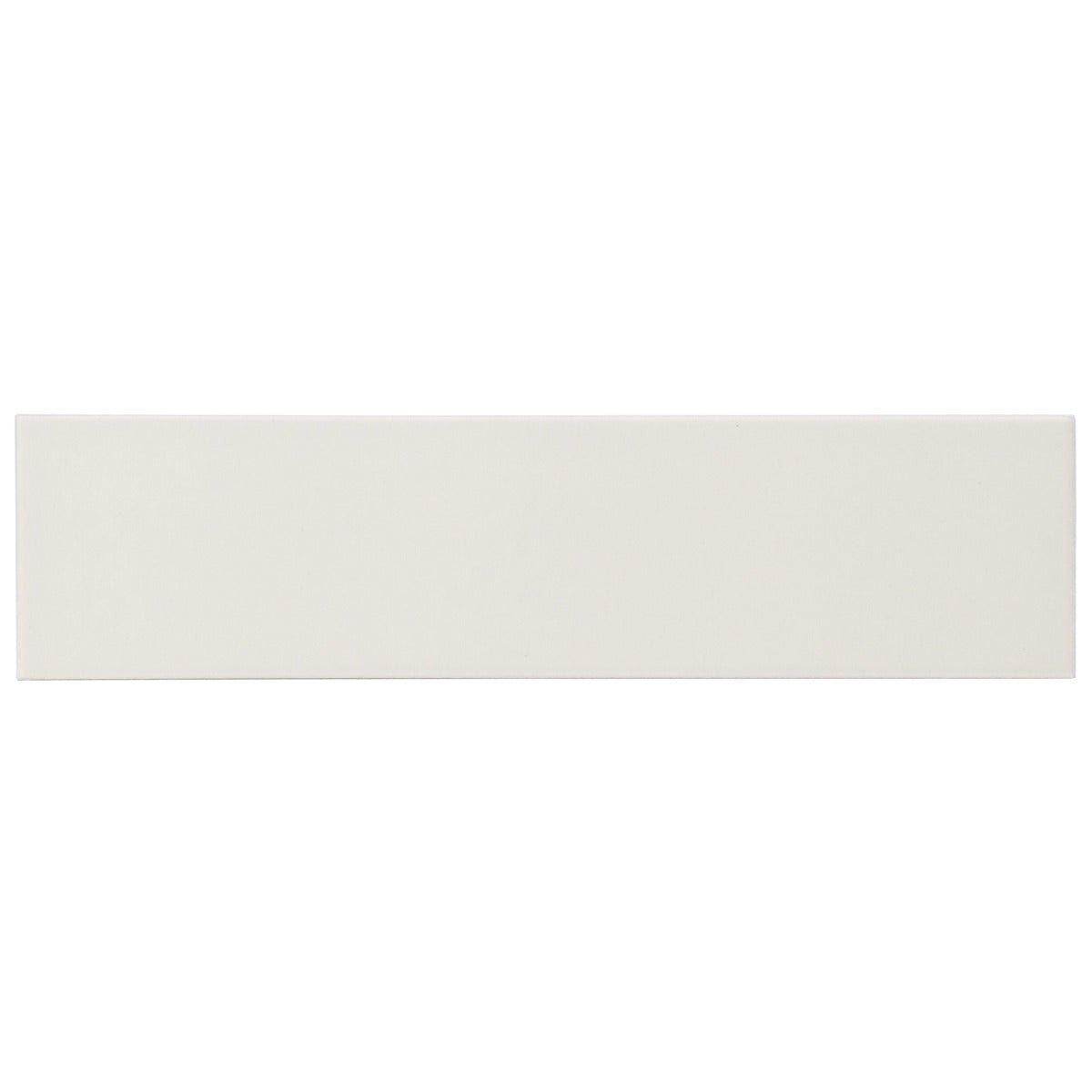 Roller White Matte Porcelain Subway Tile 3x11"