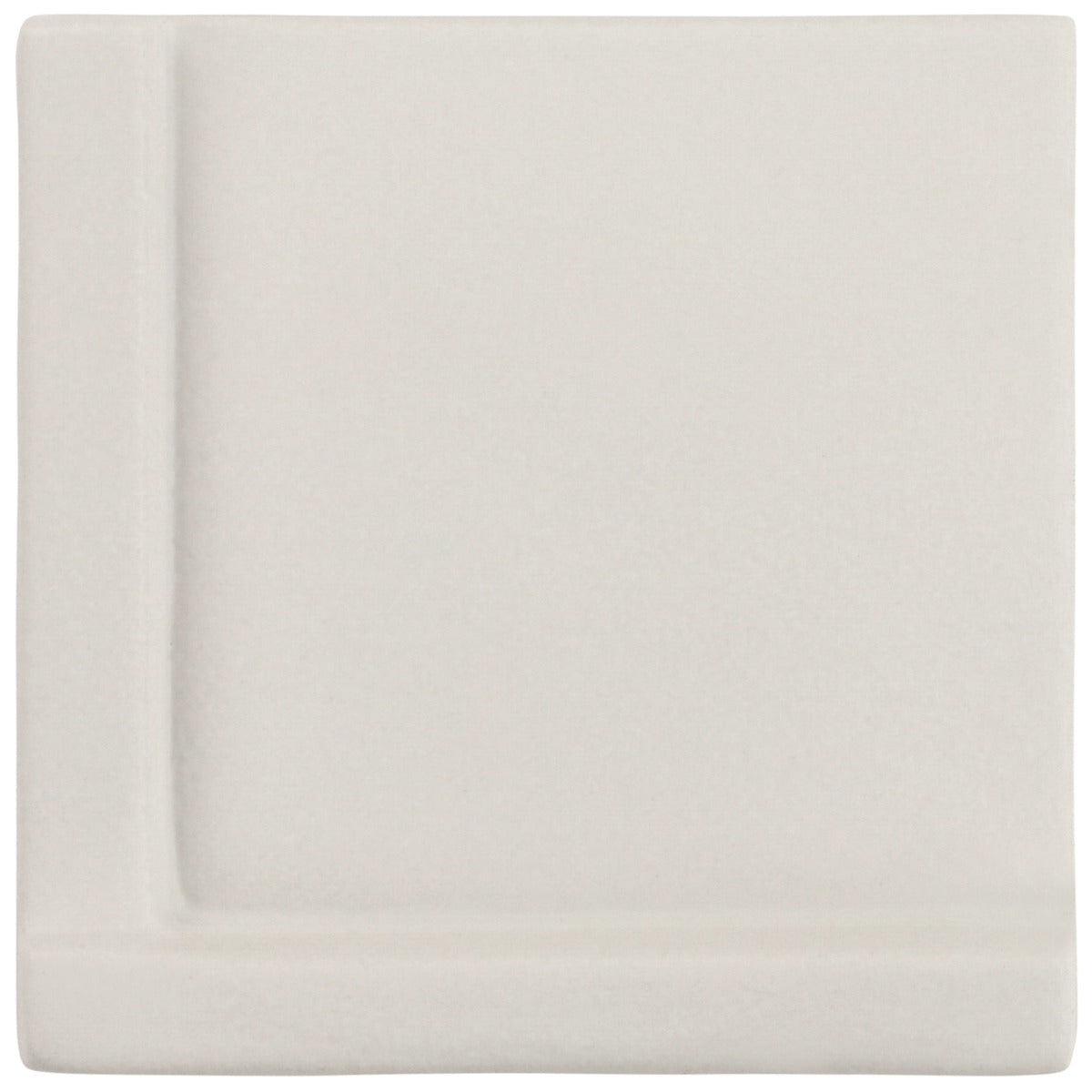 Roller Cross White 4x4 Handmade Matte Ceramic Tile - Lux Tile