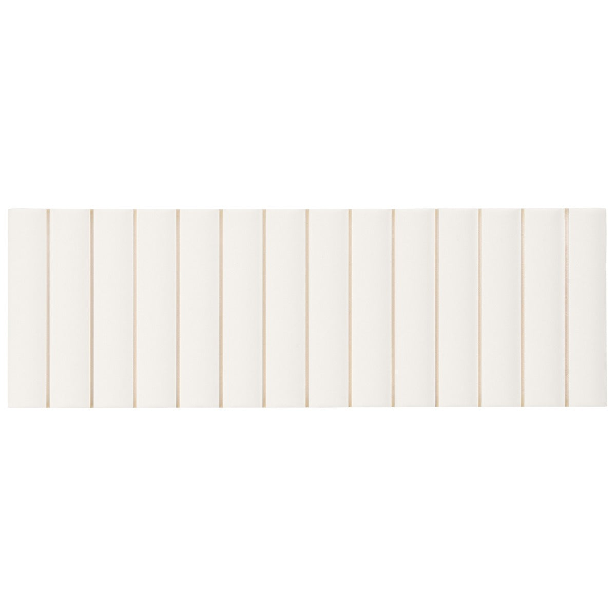 Roller Ribbed White 4x12 3D Matte Ceramic Tile - Tilebar