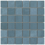 Bond Indio Blue 2x2 Matte Porcelain Mosaic Tile - Italian Made