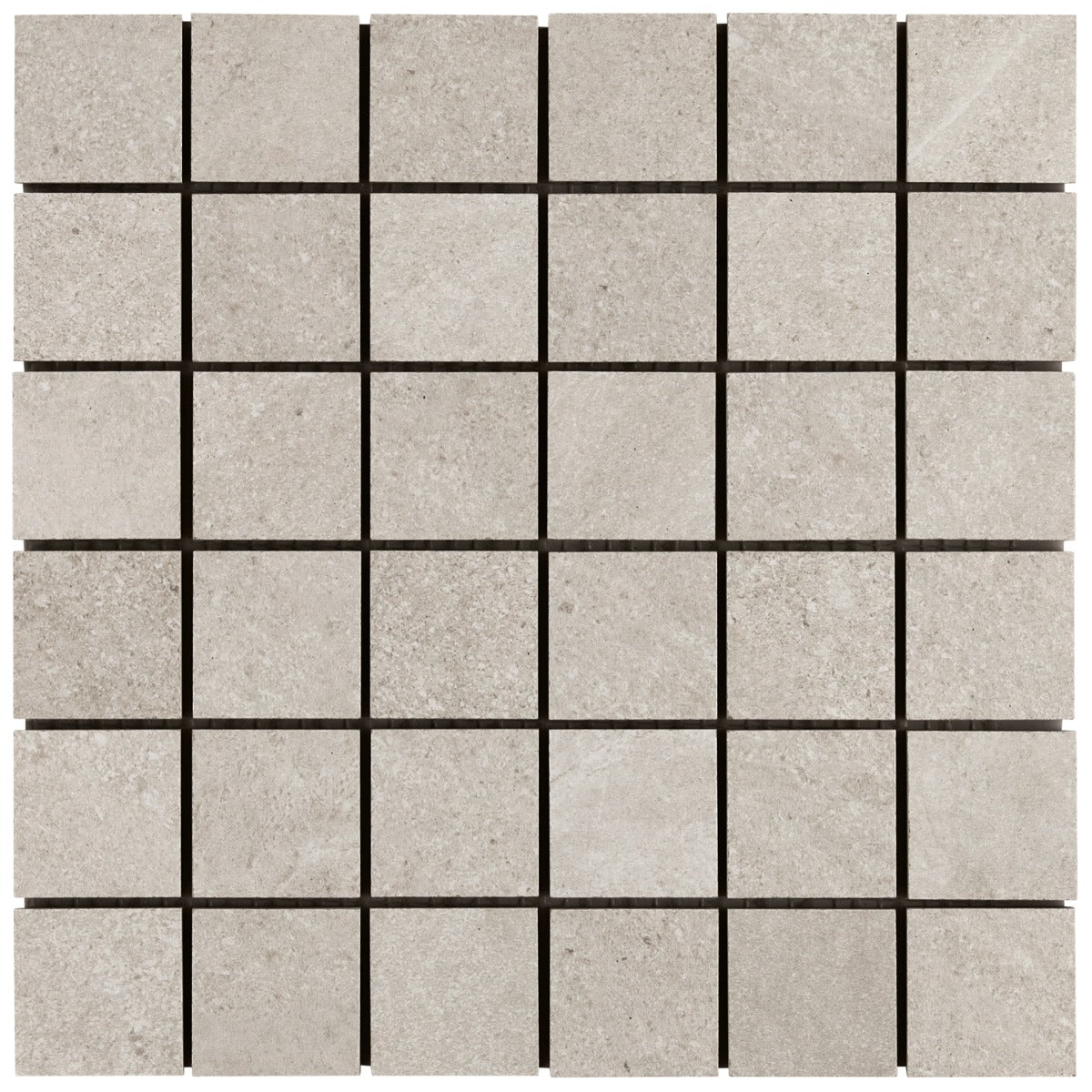 Era Linen White 2x2 Matte Porcelain Mosaic Tile - Durable Limestone Look