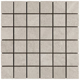 Era Linen White 2x2 Matte Porcelain Mosaic Tile - Durable Limestone Look