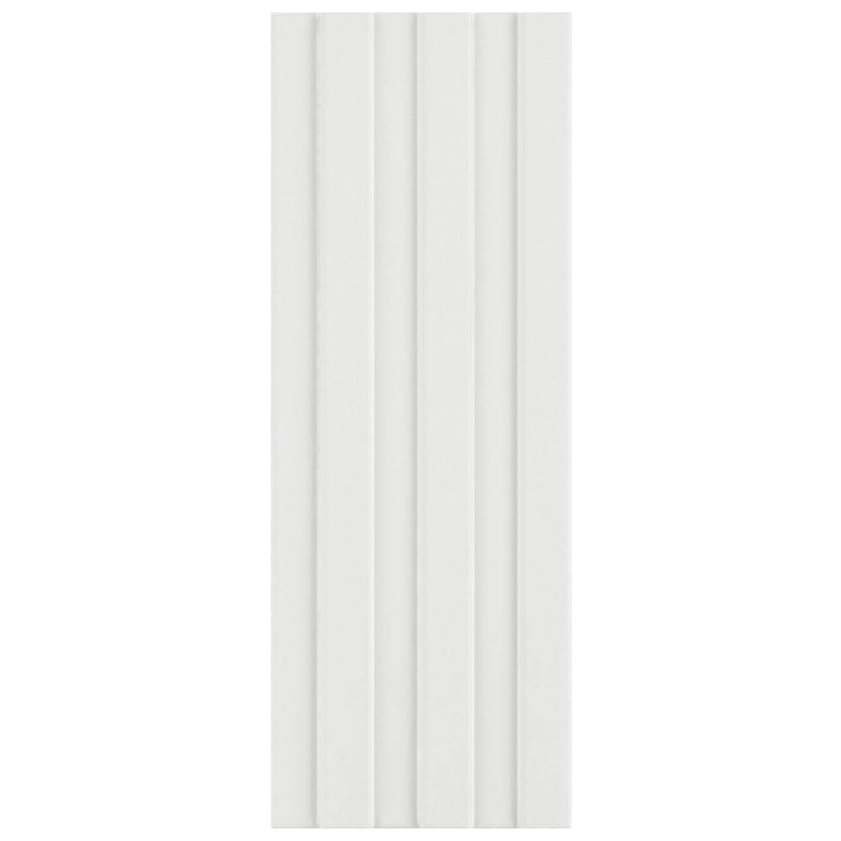 Bariano White 6x16 Fluted 3D Matte Porcelain Tile - Lux Tile