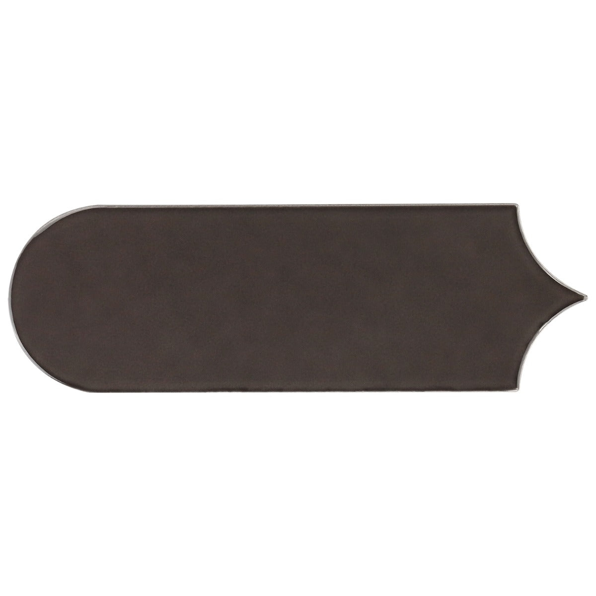 Parry Charcoal 3x8 Fishscale Glossy Ceramic Wall Tile by Lux Tile