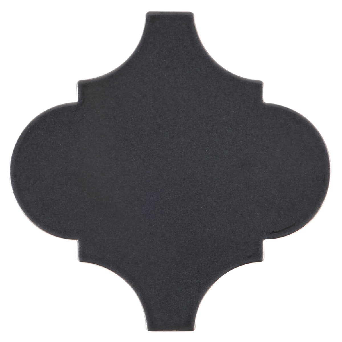 Zeal Gunmetal Gray Arabesque Polished Porcelain Tile - Lux Tile