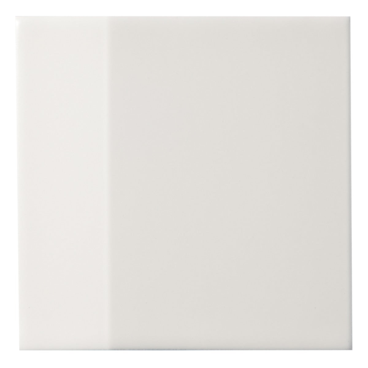 Zeal Edge 3D White 5x5 Matte Porcelain Tile - Lux Tile