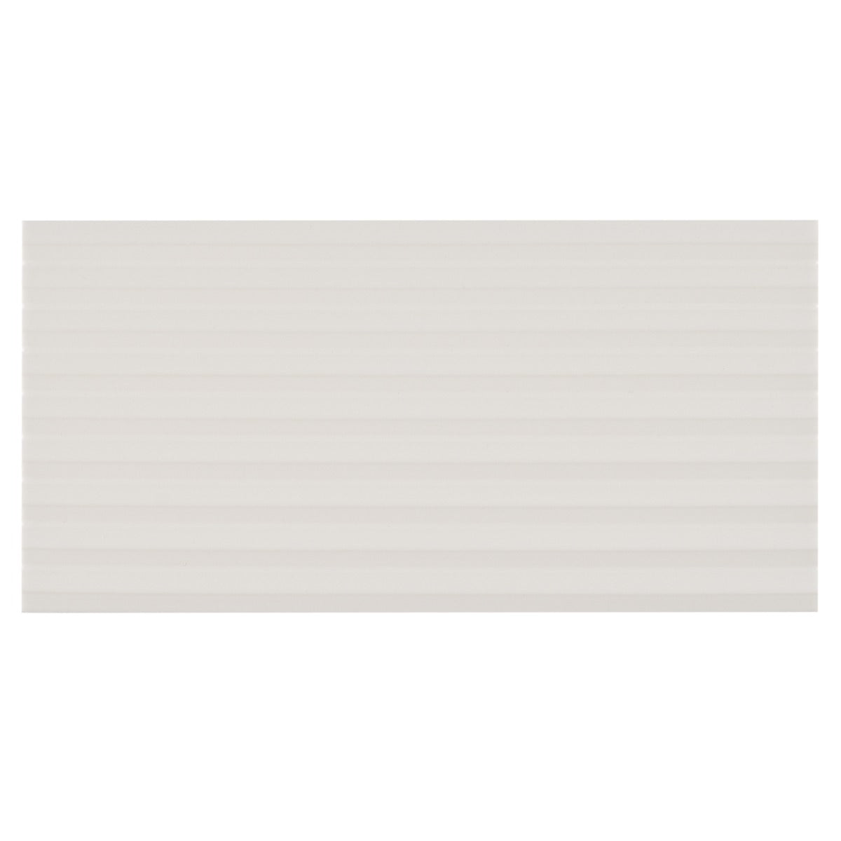 Zeal Linear 3D Matte Porcelain Tile - 5x10 White