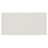 Zeal Linear 3D Matte Porcelain Tile - 5x10 White