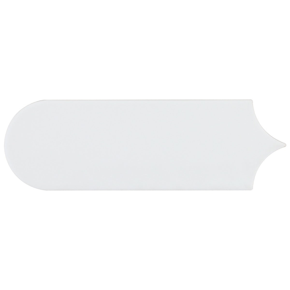 Parry White 3x8 Fishscale Matte Ceramic Wall Tile by Lux Tile