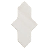 Lux Tile Parma Cruz White 5x8 Polished Porcelain Tile