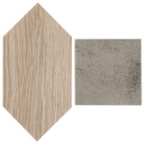Morocco Oak Beige and Dove Gray Porcelain Tile - Square and Picket Shapes