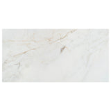 Calacatta Macchia White Gold 12x24 Marble Look Polished Porcelain Tile - Lux Tile