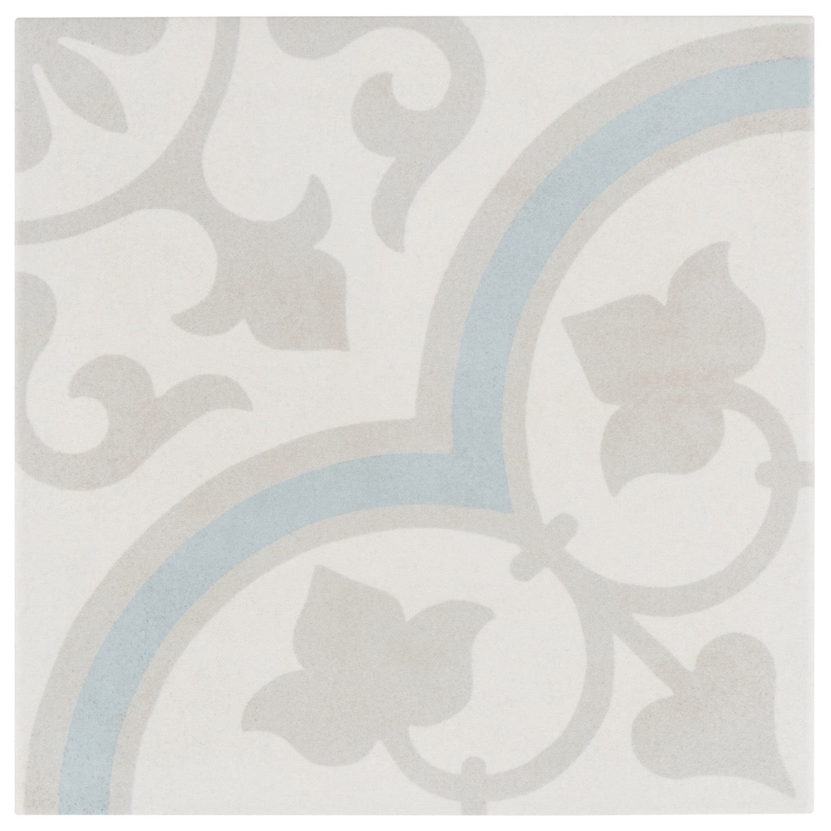 Lapaz Ornate Silver 9x9 Matte Porcelain Tile - Lux Tile