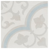 Lapaz Ornate Silver 9x9 Matte Porcelain Tile - Lux Tile