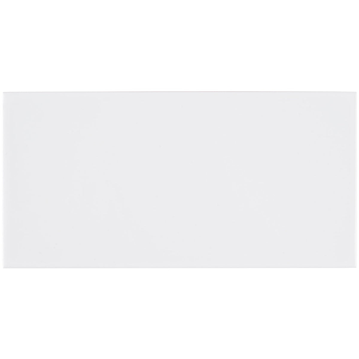 Bellami Bianco White 5x10 Glossy Ceramic Subway Tile - Lux Tile