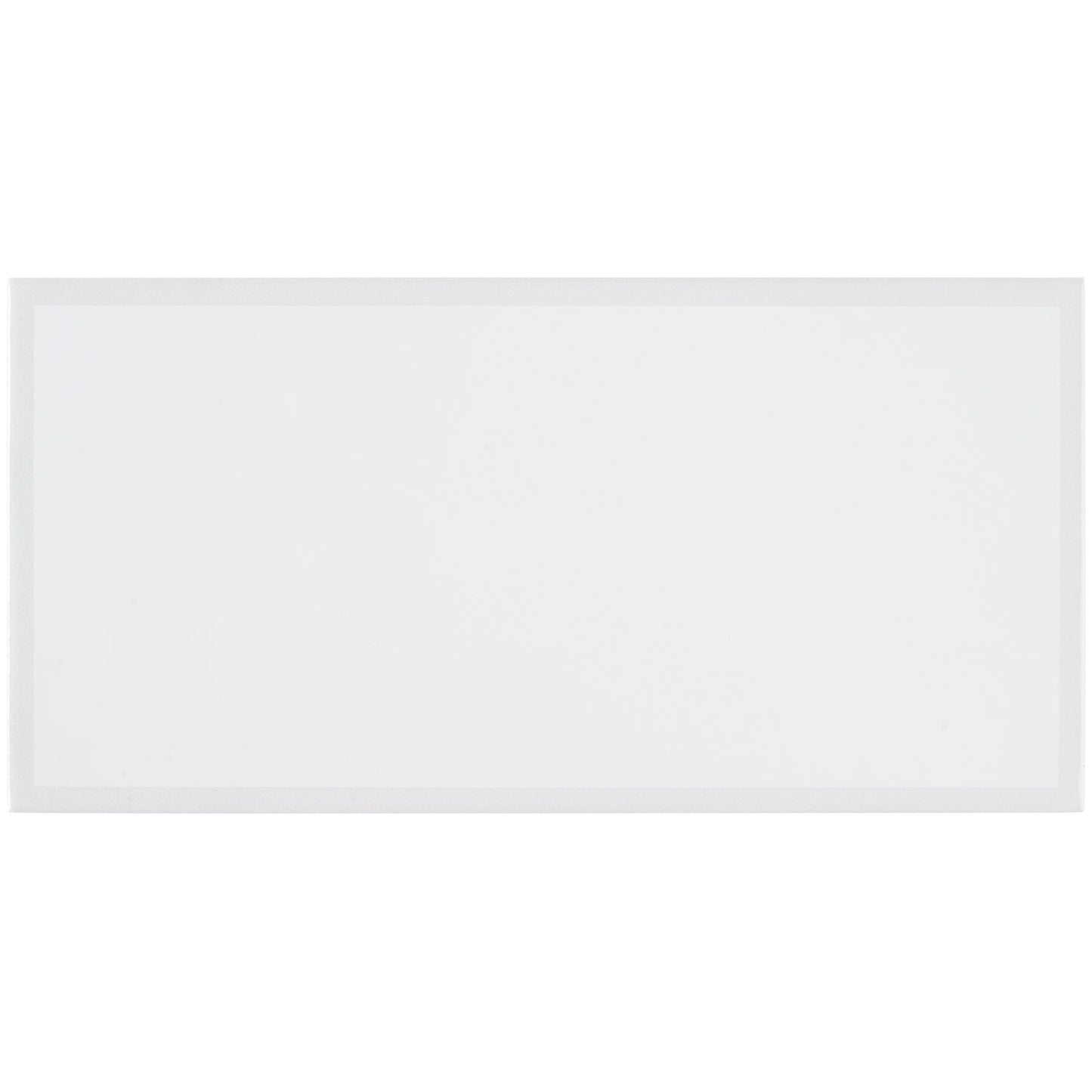 Bellami Framed Bianco White 5x10 Glossy Ceramic Subway Tile - Lux Tile