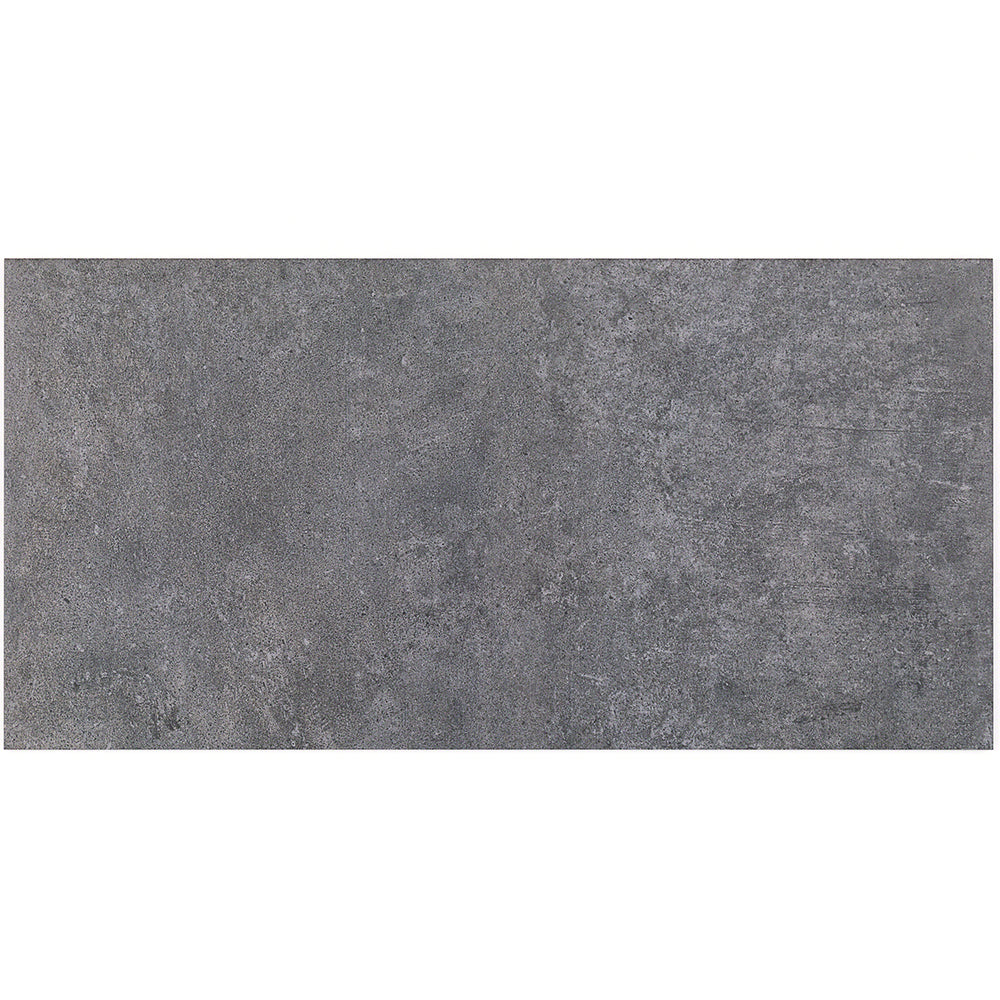 Marbella Smoky Gray Matte Porcelain Tile - 12x24 Inch