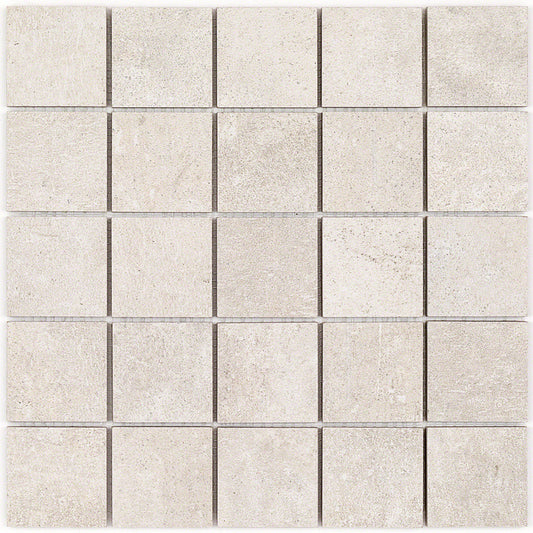 Marbella Desert Sand Beige 2x2 Matte Porcelain Mosaic Tile - Lux Tile